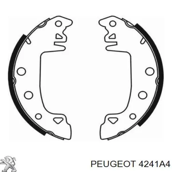 Задние барабанные колодки 4241A4 Peugeot/Citroen