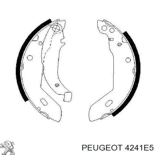 4241E5 Peugeot/Citroen колодки тормозные задние барабанные