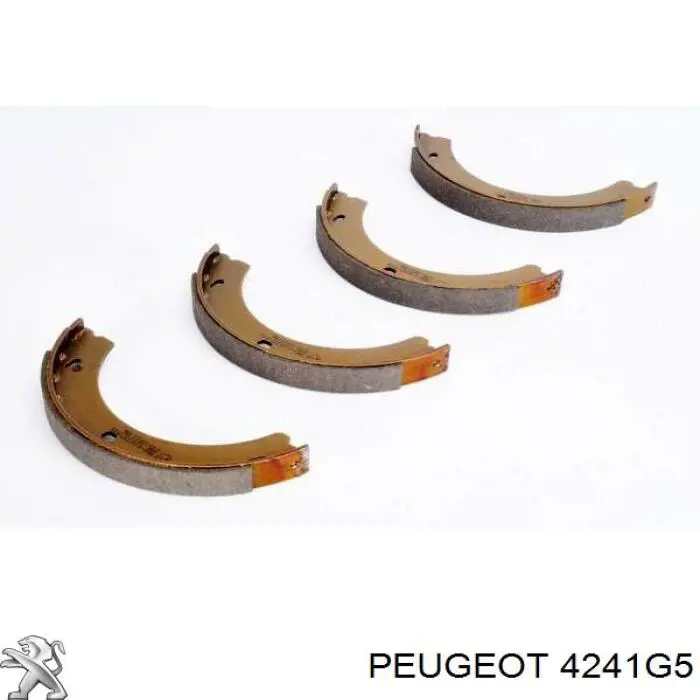 Zapatas de frenos de tambor traseras 4241G5 Peugeot/Citroen