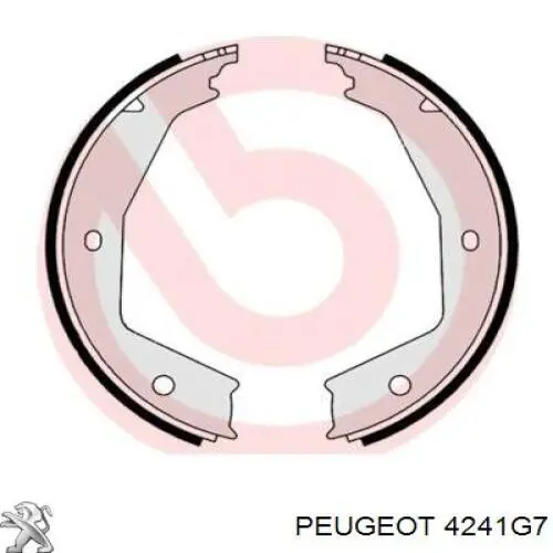 Купить 4241G7 Peugeot/Citroen Колодки ручника/стояночного тормоза
