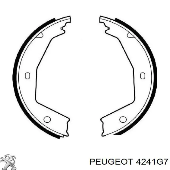 Колодки ручника (стояночного тормоза) Peugeot/Citroen 4241G7