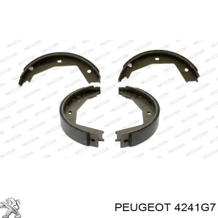 Тормозные колодки стояночного тормоза Peugeot/Citroen 4241G7 цена, от 33.05 USD