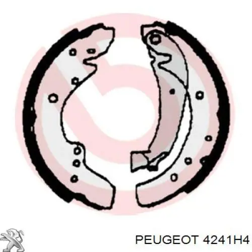 Тормоза рабочие задние ножные и тормозные барабаны Peugeot/Citroen 4241H4 цена, от 28.90 USD