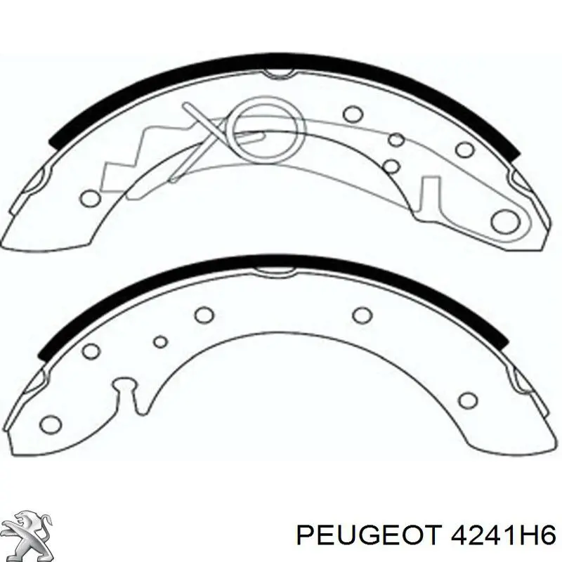 Тормоза рабочие задние ножные и тормозные барабаны Peugeot/Citroen 4241H6 цена, от 18.70 USD