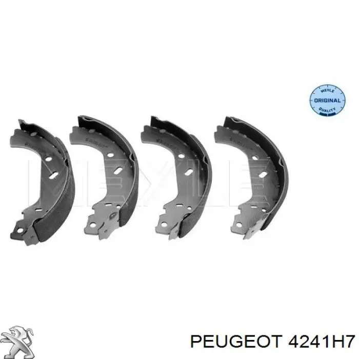 4241H7 Peugeot/Citroen задние барабанные колодки