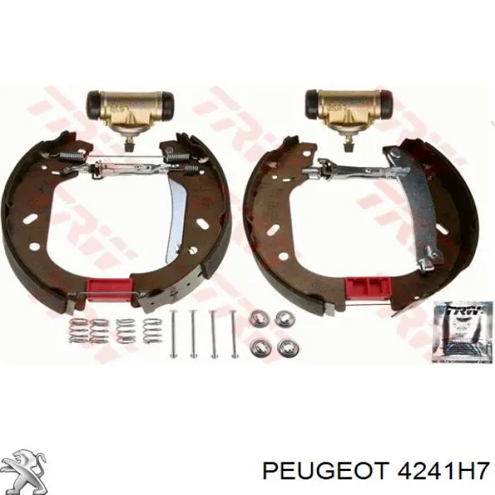 Купить 4241H7 Peugeot/Citroen Задние барабанные тормозные колодки