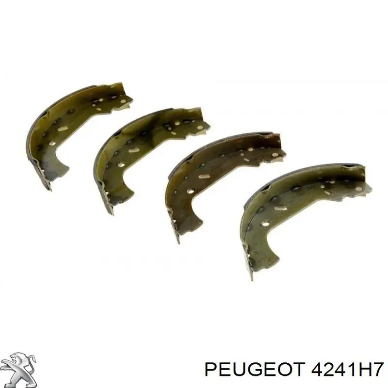 Задние барабанные колодки 4241H7 Peugeot/Citroen