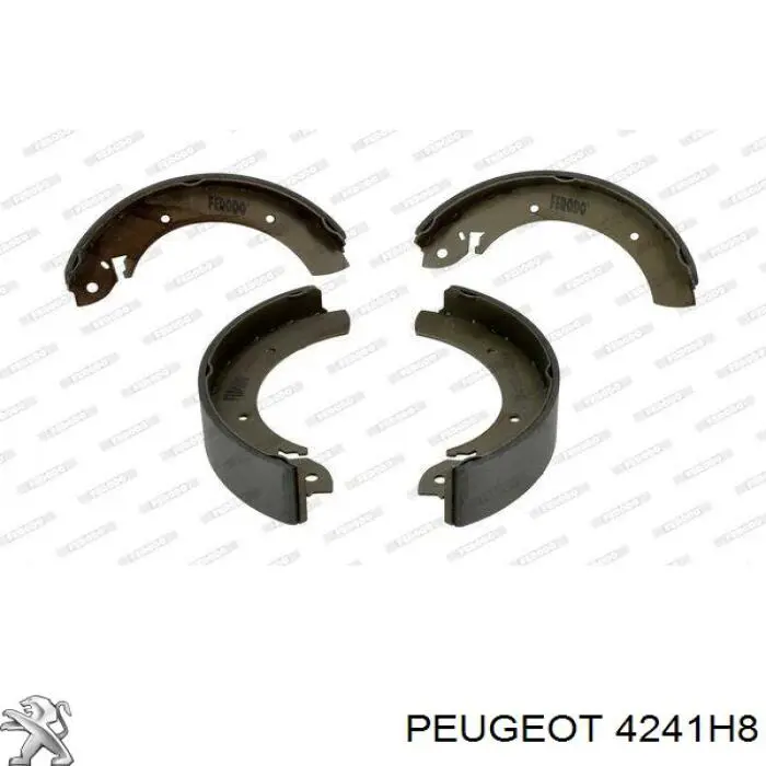 Zapatas de frenos de tambor traseras 4241H8 Peugeot/Citroen