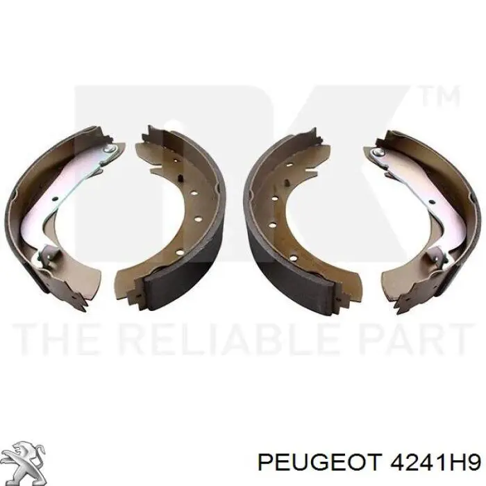 Zapatas de frenos de tambor traseras 4241H9 Peugeot/Citroen