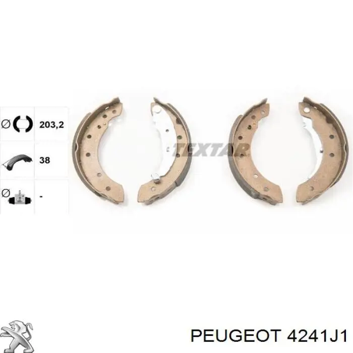 Тормоза рабочие задние ножные и тормозные барабаны Peugeot/Citroen 4241J1 цена, от 17.99 USD