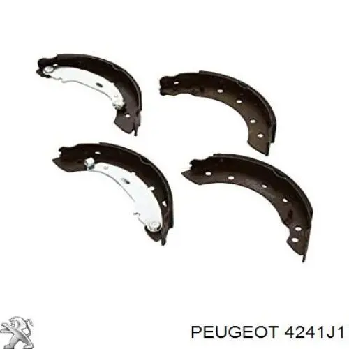 Купить 4241J1 Peugeot/Citroen Задние барабанные тормозные колодки