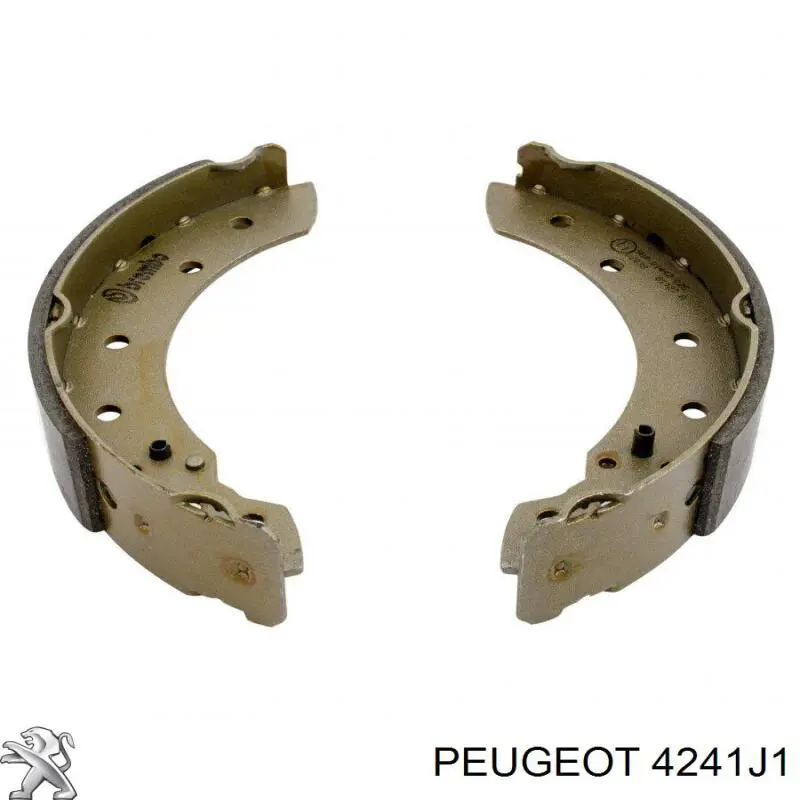 4241J1 Peugeot/Citroen колодки тормозные задние барабанные