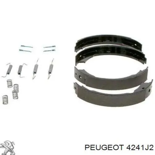 Тормозные колодки стояночного тормоза Peugeot/Citroen 4241J2 цена, от 17.87 USD