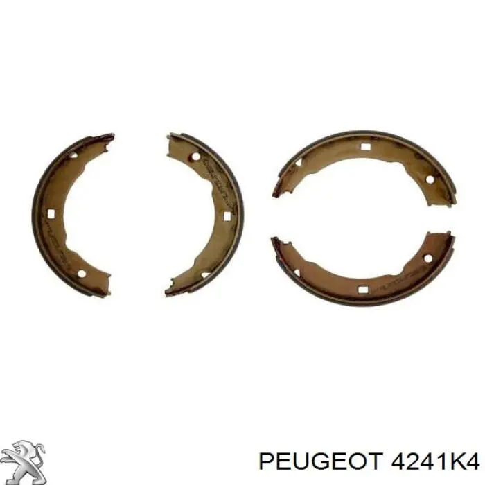 Колодки ручника (стояночного тормоза) Peugeot/Citroen 4241K4