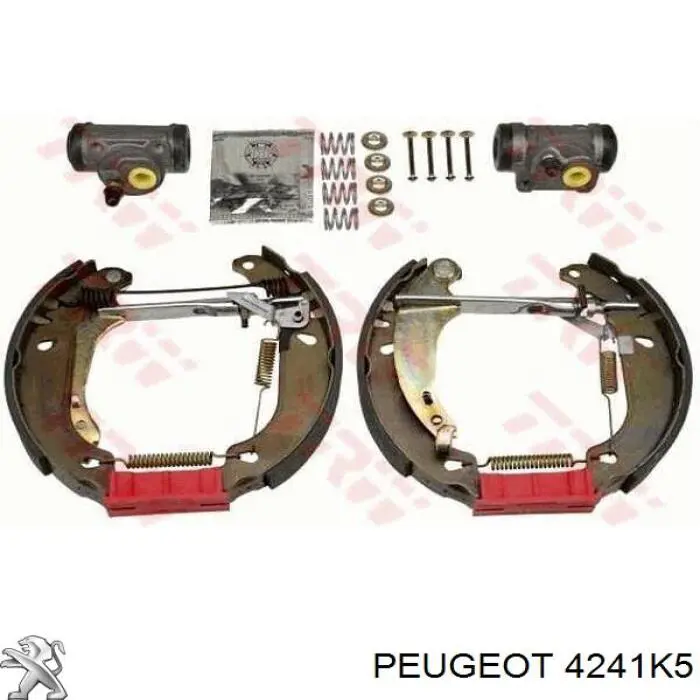 Купить 4241K5 Peugeot/Citroen Задние барабанные тормозные колодки