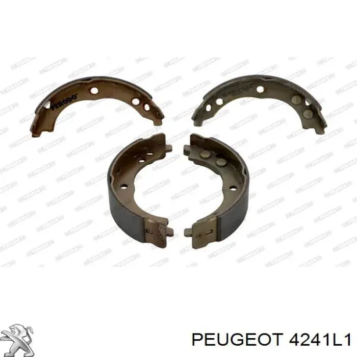 Колодки ручника (стояночного тормоза) Peugeot/Citroen 4241L1
