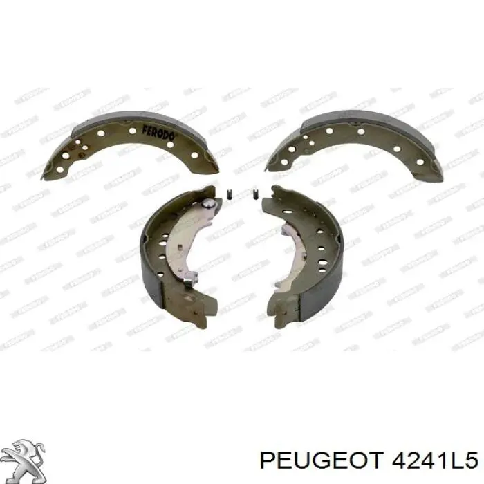 Купить 4241L5 Peugeot/Citroen Задние барабанные тормозные колодки