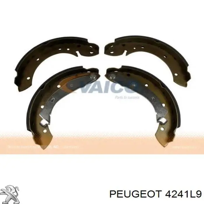 Колодки ручника (стояночного тормоза) Peugeot/Citroen 4241L9