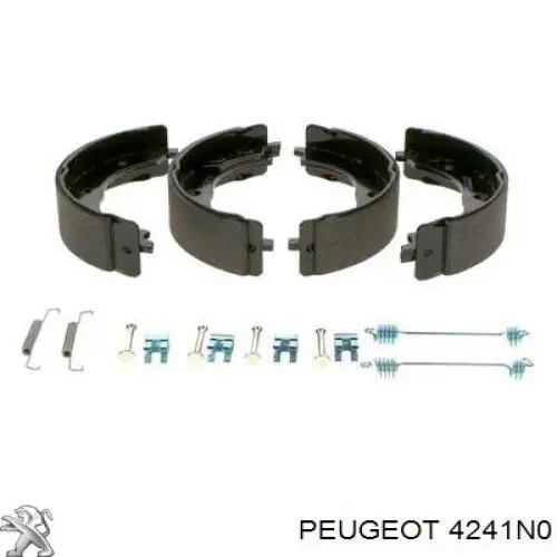 Тормозные колодки стояночного тормоза Peugeot/Citroen 4241N0 цена, от 15.47 USD