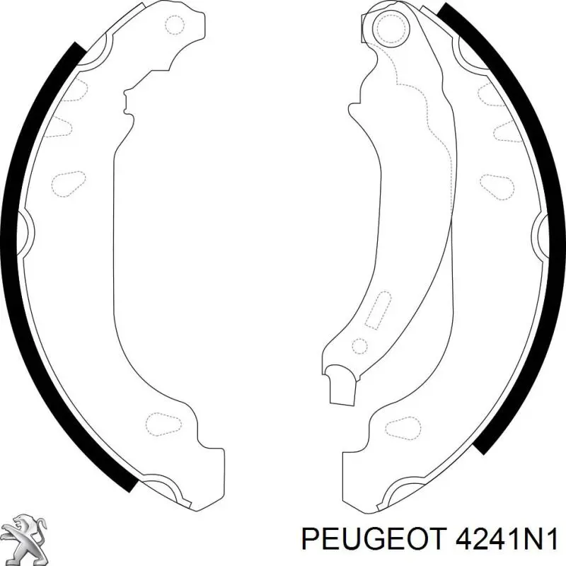 Тормоза рабочие задние ножные и тормозные барабаны Peugeot/Citroen 4241N1 цена, от 16.94 USD