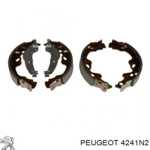 4241N2 Peugeot/Citroen колодки тормозные задние барабанные