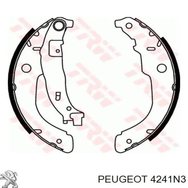 Купить 4241N3 Peugeot/Citroen Задние барабанные тормозные колодки