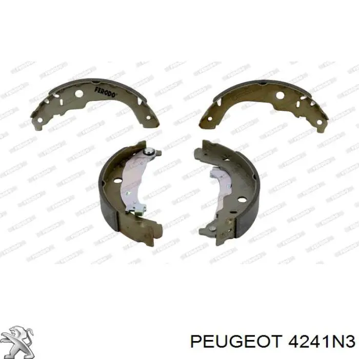 Тормоза рабочие задние ножные и тормозные барабаны Peugeot/Citroen 4241N3 цена, от 29.23 USD