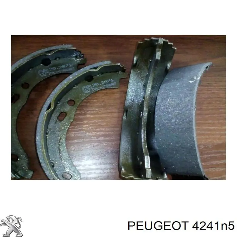 Колодки ручника (стояночного тормоза) Peugeot/Citroen 4241N5