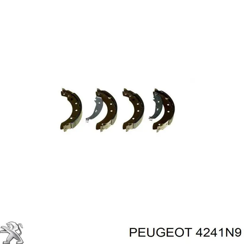 4241N9 Peugeot/Citroen колодки тормозные задние барабанные