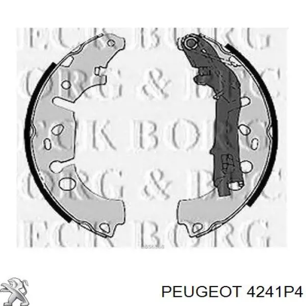 Купить 4241P4 Peugeot/Citroen Задние барабанные тормозные колодки