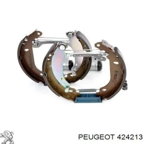 Zapatas de frenos de tambor traseras 424213 Peugeot/Citroen