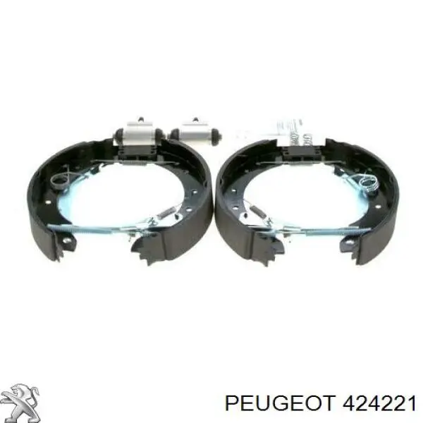 Zapatas de frenos de tambor traseras 424221 Peugeot/Citroen