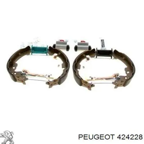 Купить 424228 Peugeot/Citroen Задние барабанные тормозные колодки