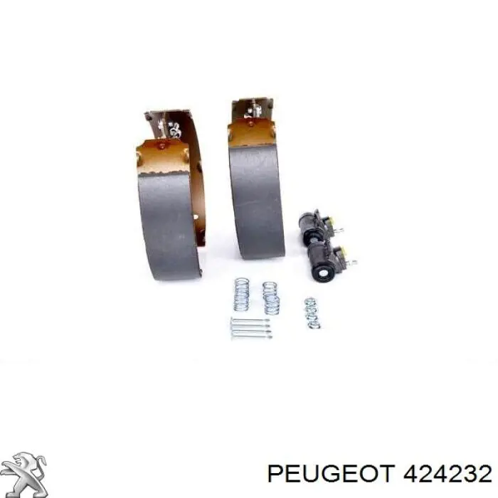 Колодки тормозные задние барабанные, в сборе с цилиндрами, комплект Peugeot/Citroen 424232 цена, от 111.57 USD