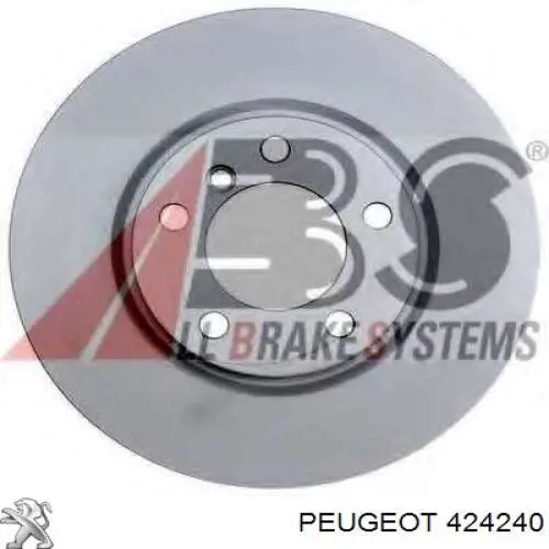 424240 Peugeot/Citroen колодки тормозные задние барабанные, в сборе с цилиндрами, комплект