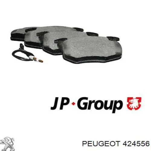 Передние тормозные колодки 424556 Peugeot/Citroen