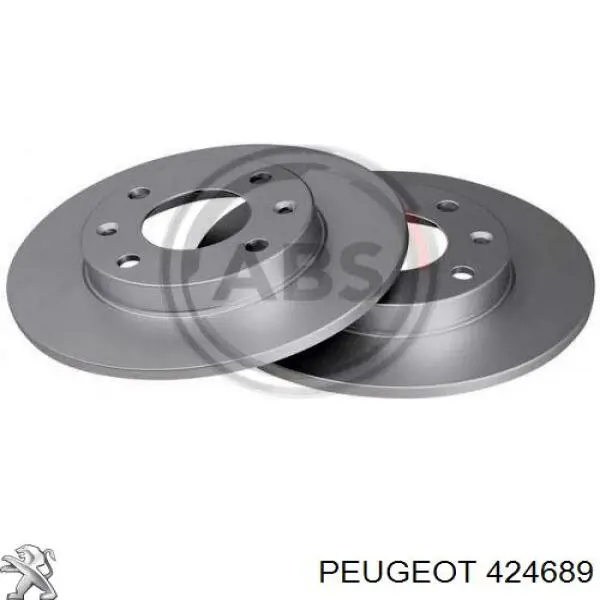 Передние тормозные диски 424689 Peugeot/Citroen