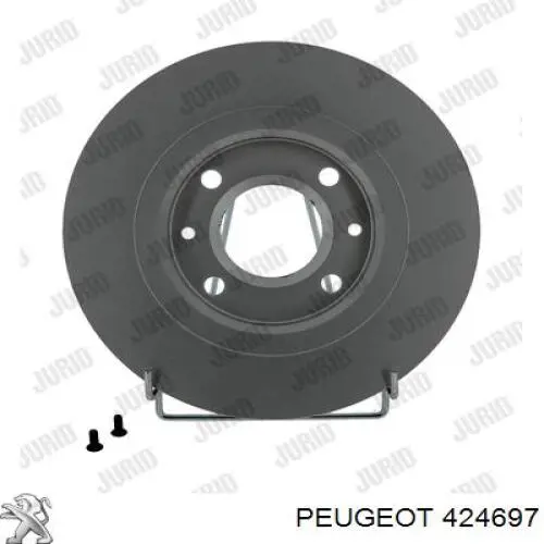 424697 Peugeot/Citroen диск тормозной передний