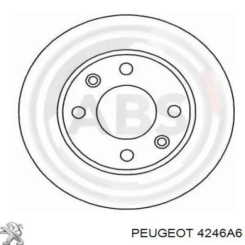 4246A6 Peugeot/Citroen Диск тормозной передний