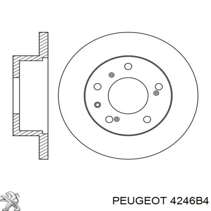 4246B4 Peugeot/Citroen диск тормозной передний