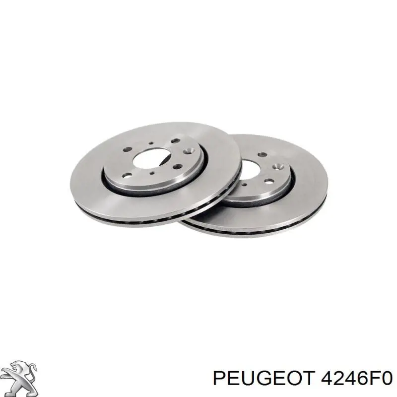 Передние тормозные диски 4246F0 Peugeot/Citroen