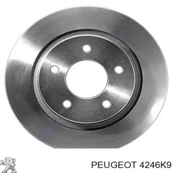 Задний тормозной диск Peugeot/Citroen 4246K9 цена, от 26.69 USD