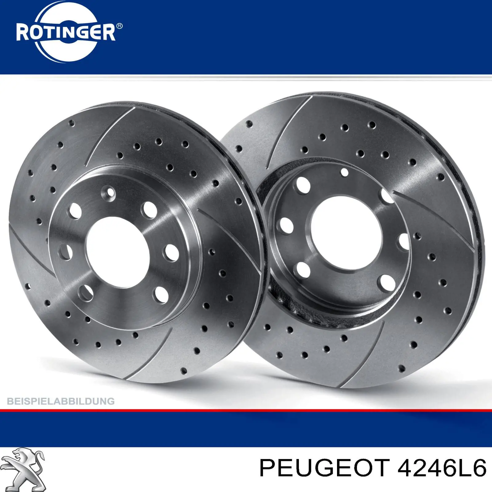 Купить 4246L6 Peugeot/Citroen Диск тормозной задний