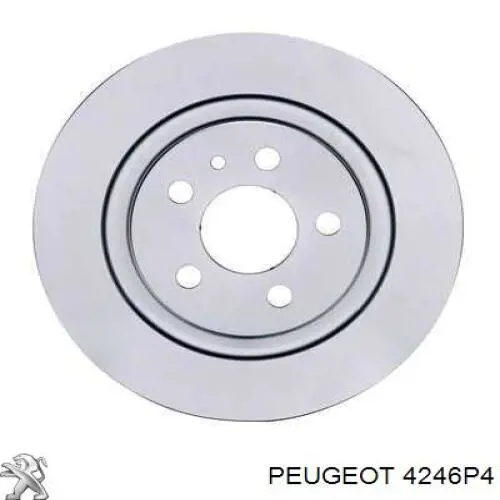 Disco de freno trasero 4246P4 Peugeot/Citroen
