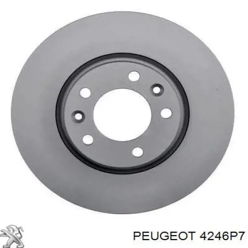 Диск тормозной передний Peugeot/Citroen 4246P7
