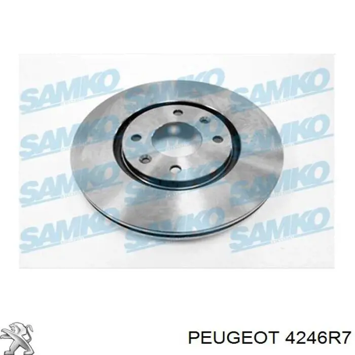 Тормоз дисковый передний Peugeot/Citroen 4246R7 цена, от 29.26 USD