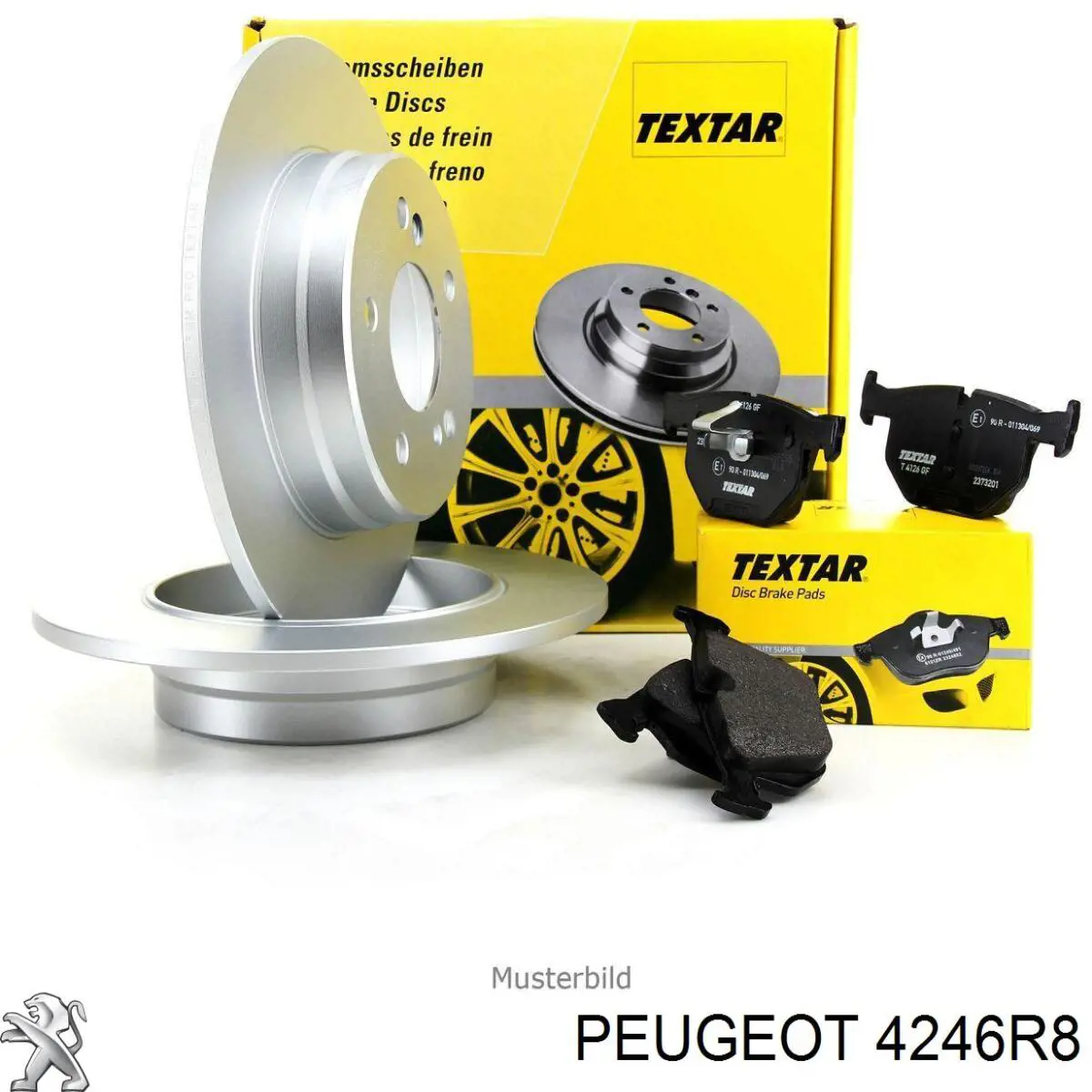 Передние тормозные диски 4246R8 Peugeot/Citroen