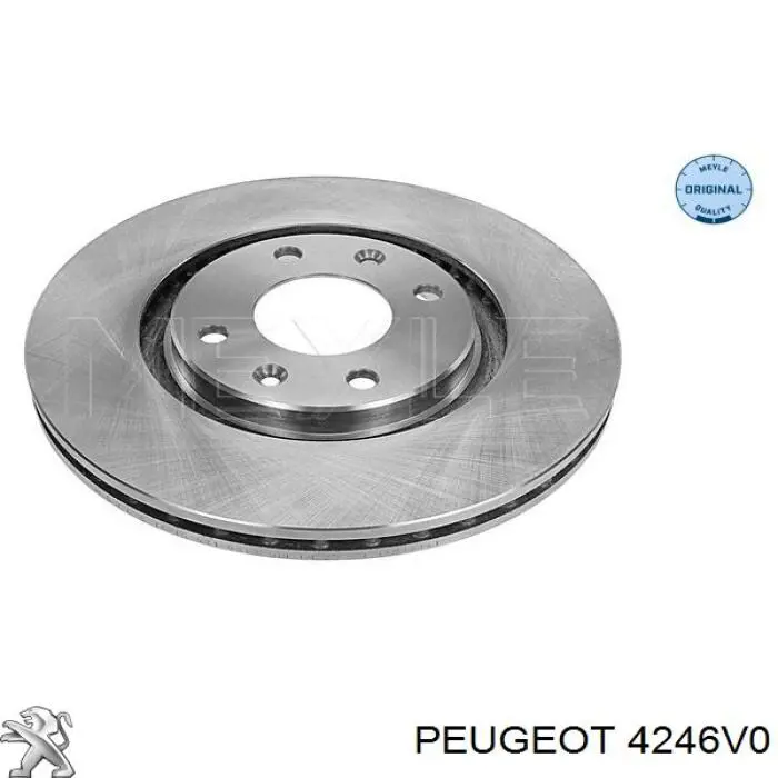 Передние тормозные диски 4246V0 Peugeot/Citroen