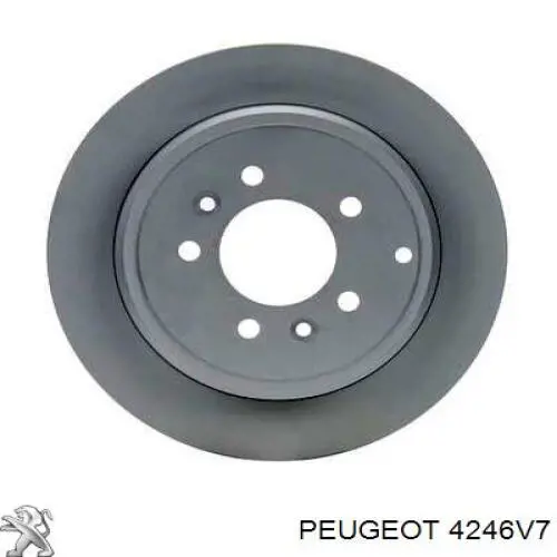 4246V7 Peugeot/Citroen диск тормозной задний