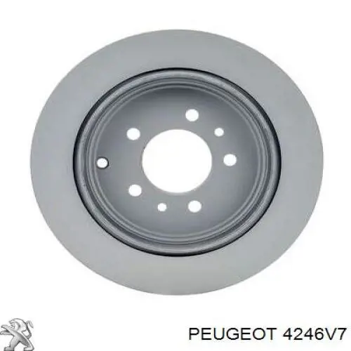 Купить 4246V7 Peugeot/Citroen Диск тормозной задний